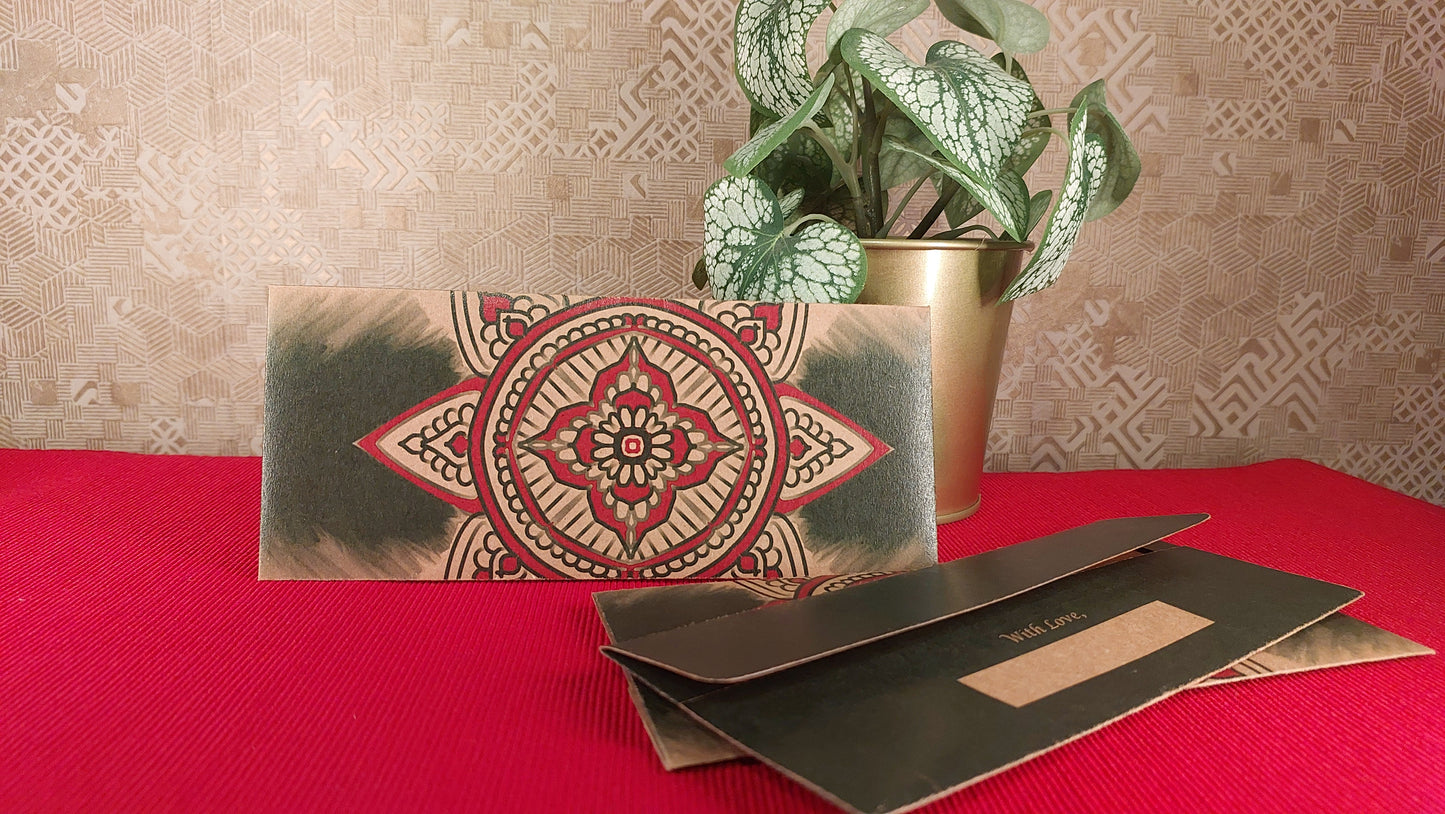 Green Mandala - Brown