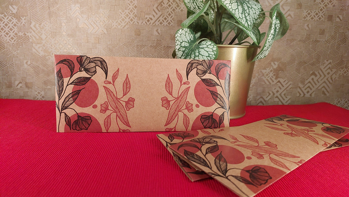 Brown & Black Floral - Brown