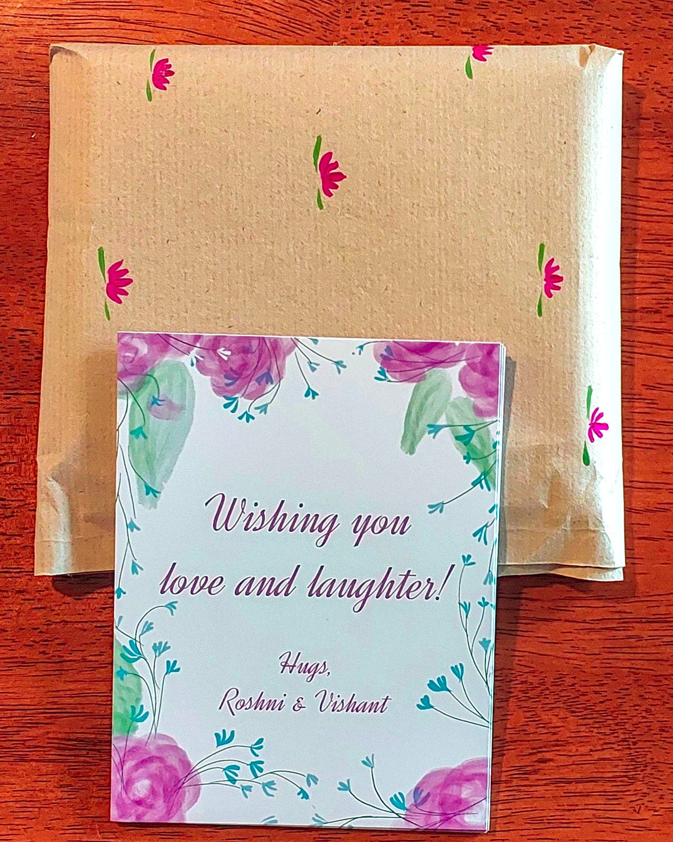 Pink Roses (Pack of 20 cards+envelopes)