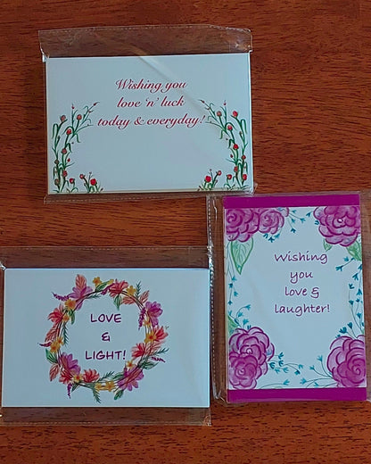 Flower Wreath (Pack of 20 cards+envelopes)