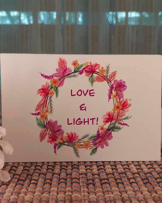 Flower Wreath (Pack of 20 cards+envelopes)