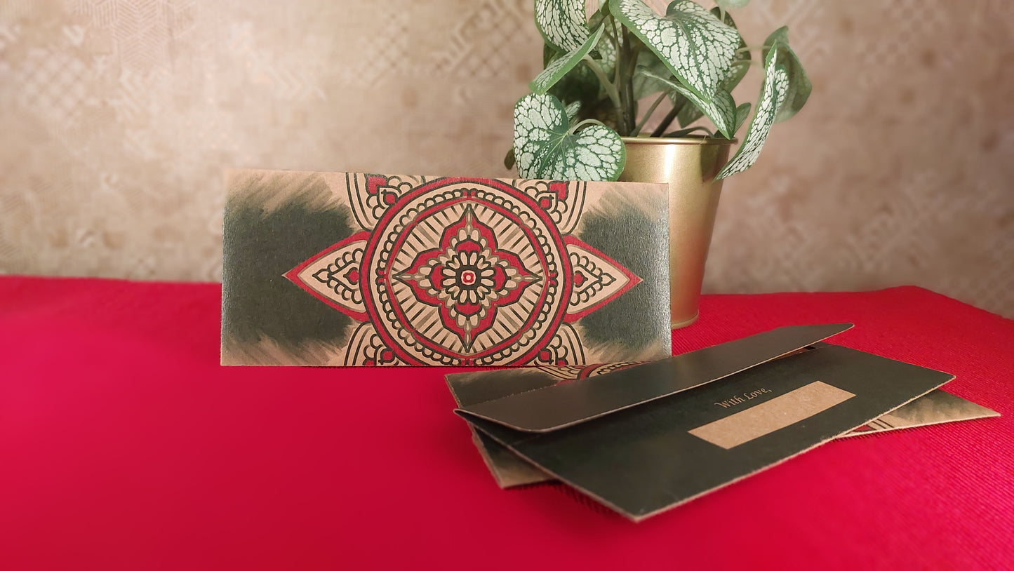 Green Mandala - Brown