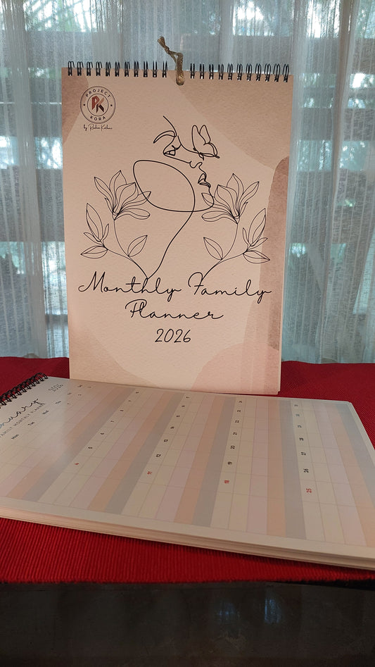 2026 Monthly Planner for Family