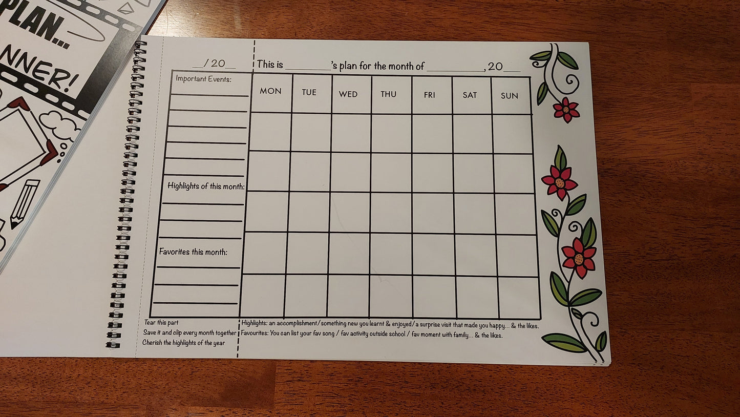 A3 Planners - Floral with HL