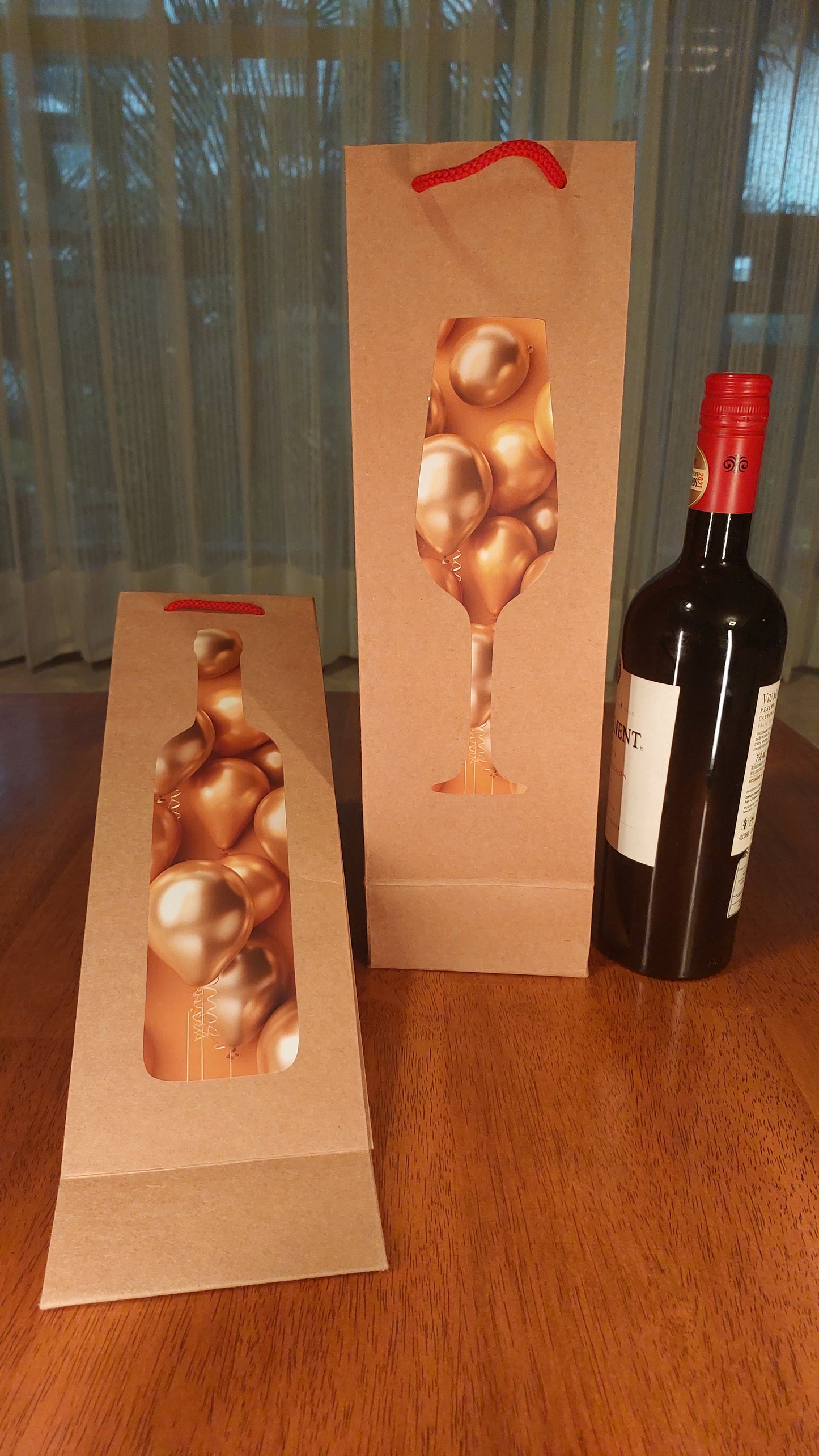 Wine Bag - Gold Balloon