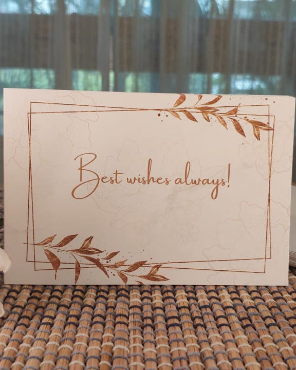 Golden Leaves (Pack of 20 cards+envelopes)